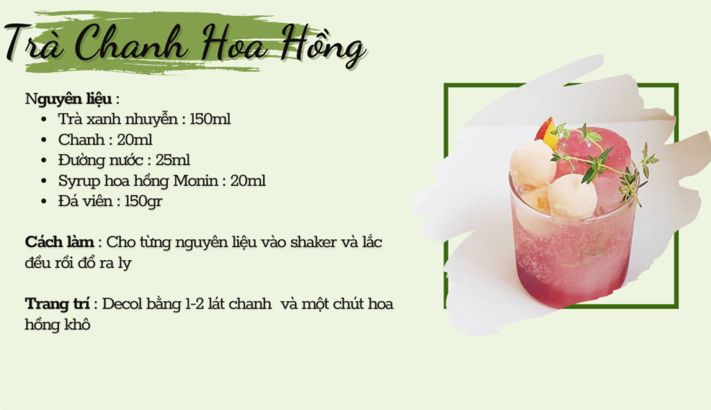 Trà chanh hoa hồng
