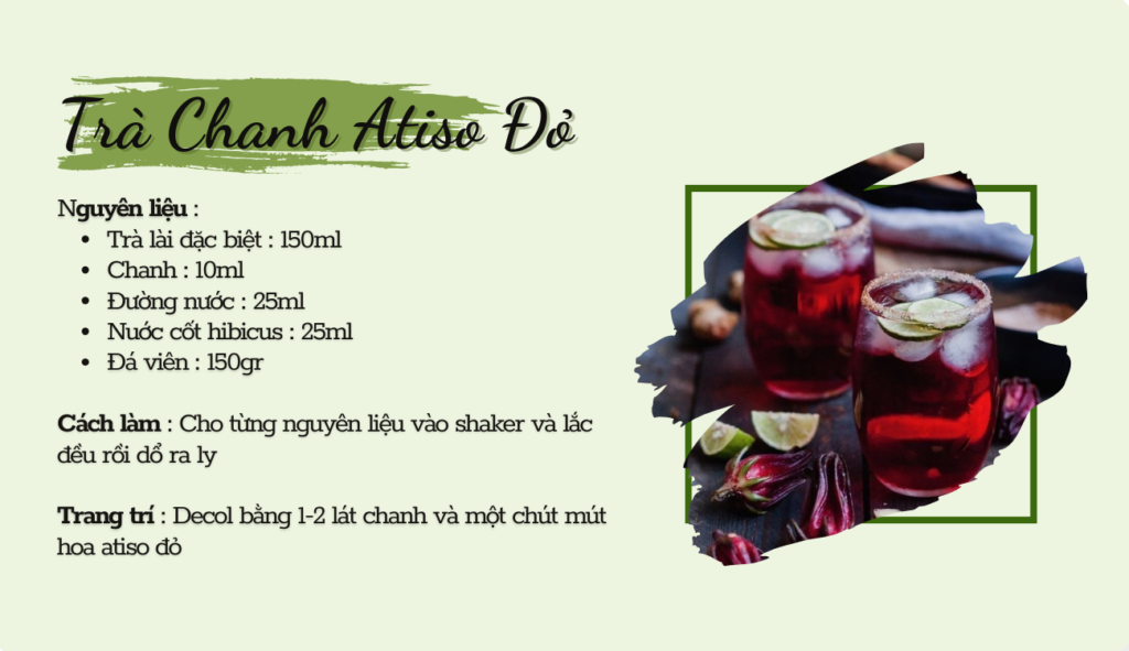 Trà chanh Atiso Đỏ