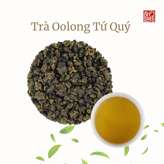 Trà khô & màu nước Oolong Tứ Quý