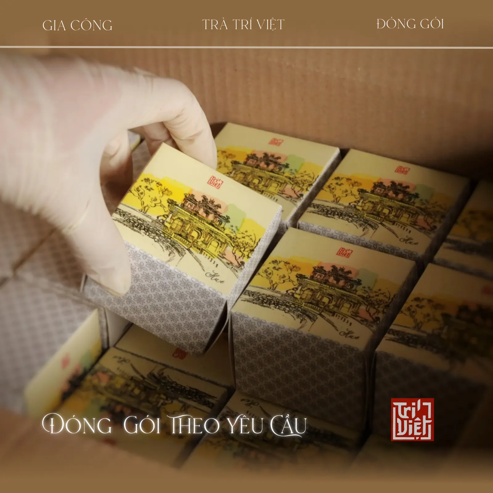 Hộp trà biếu tặng Trà Trí Việt