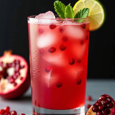 trà chanh hạt lựu