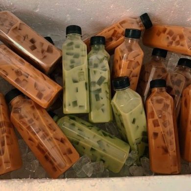 trà sữa đóng chaiii